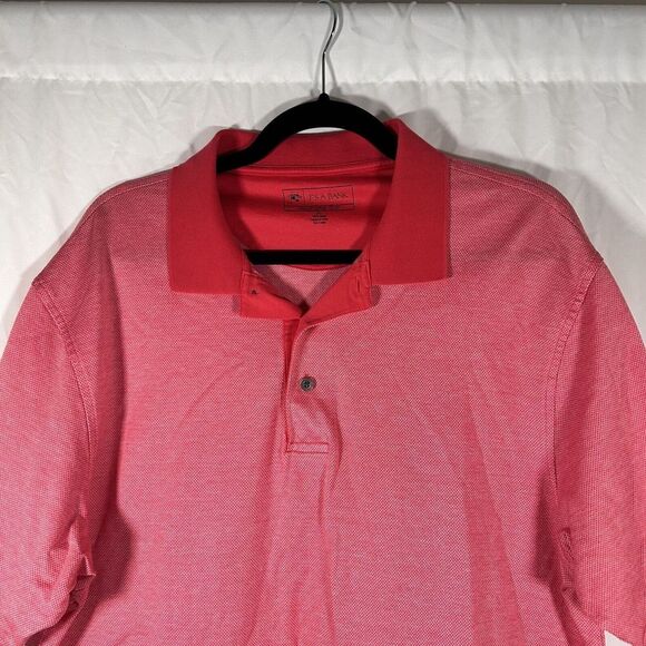 Jos. A Bank Shirt Men's XL Red Short Sleeve Polo 1/4 Button Collared - Picture 2 of 8